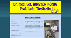 Desktop Screenshot of kleintierpraxis-koenig.de